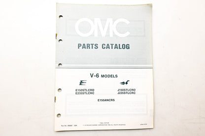 OMC 395067 Parts Catalog V-6 Models