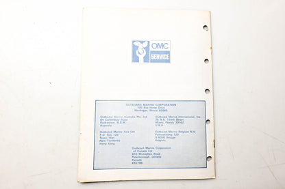 OMC 392982 Parts Catalog Electric Models