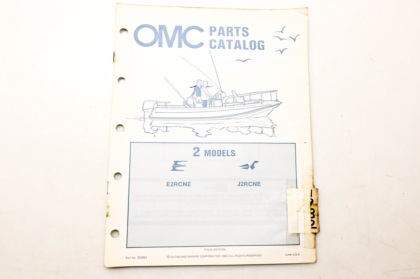OMC 392983 Parts Catalog 2 Models