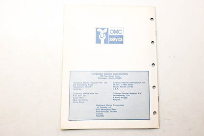 OMC 392985 Parts Catalog 4 Models