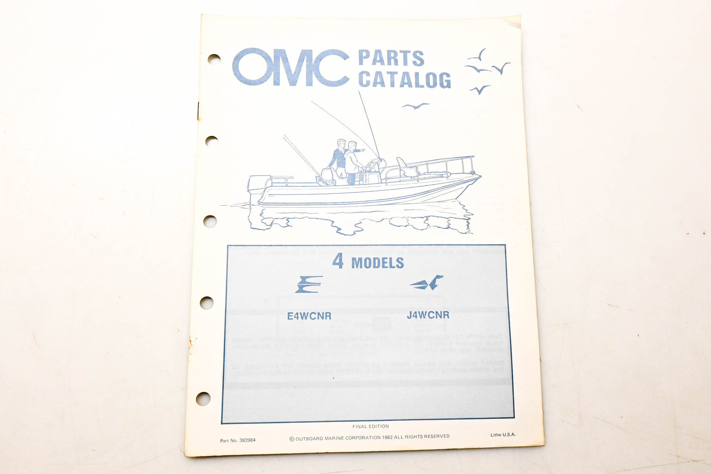 OMC 392984 Parts Catalog 4 Models