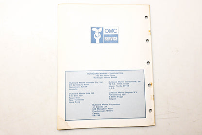 OMC 392984 Parts Catalog 4 Models