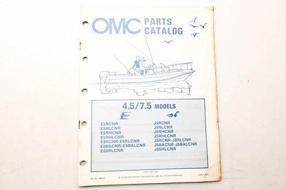 OMC 392972 Parts Catalog 4.5/7.5 Models