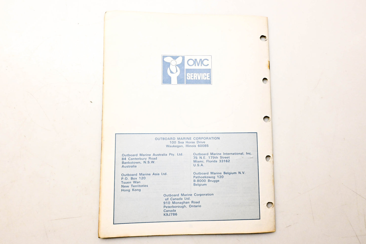 OMC 392972 Parts Catalog 4.5/7.5 Models