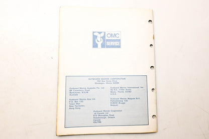OMC 392972 Parts Catalog 4.5/7.5 Models