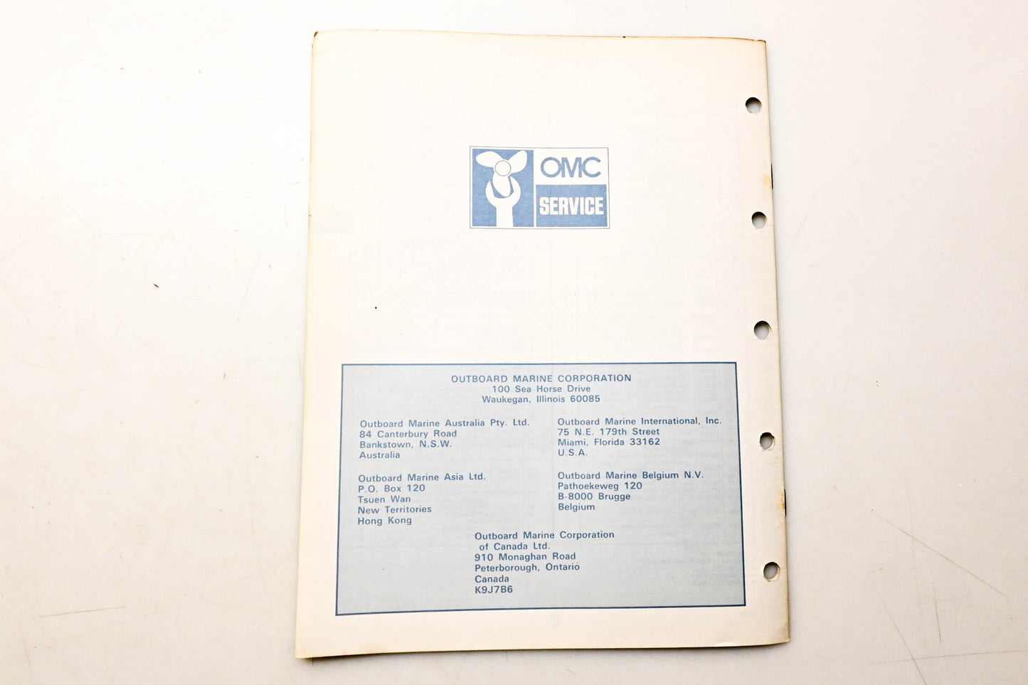 OMC 392975 Parts Catalog 9.9/15 Models