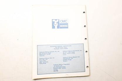 OMC 392976 Parts Catalog 20/25 Models