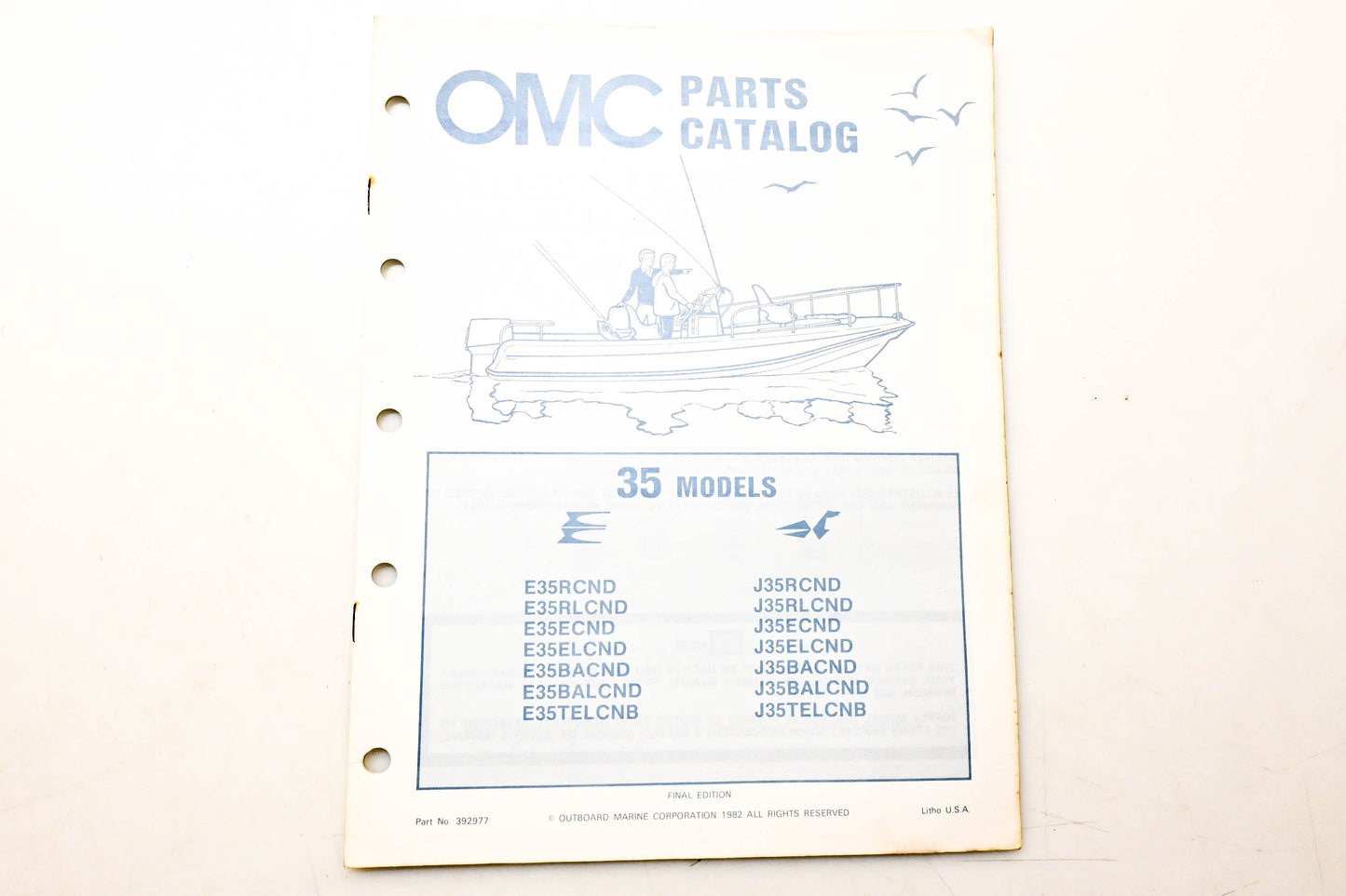 OMC 392977 Parts Catalog 35 Models