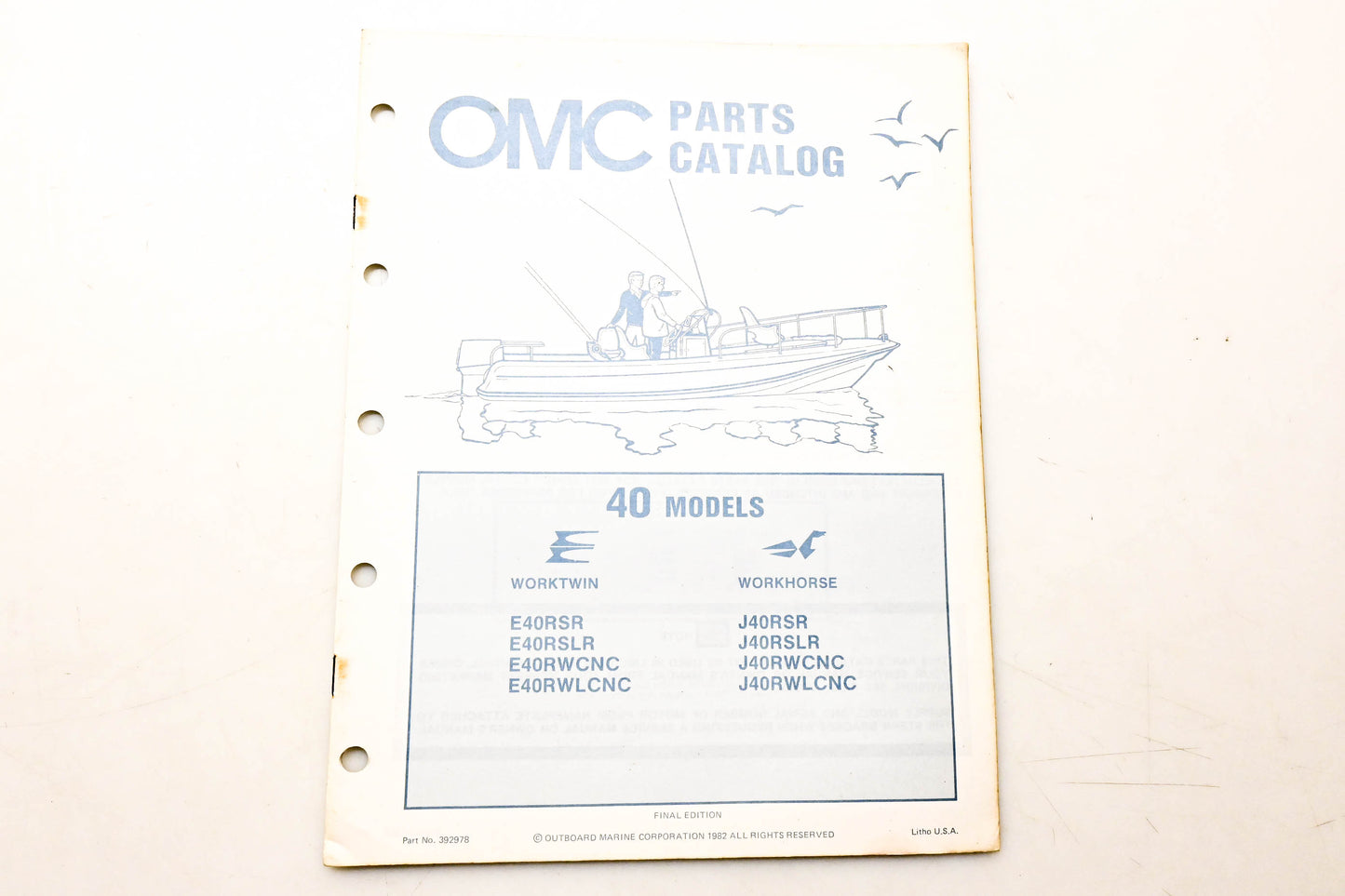 OMC 392978 Parts Catalog 40 Models