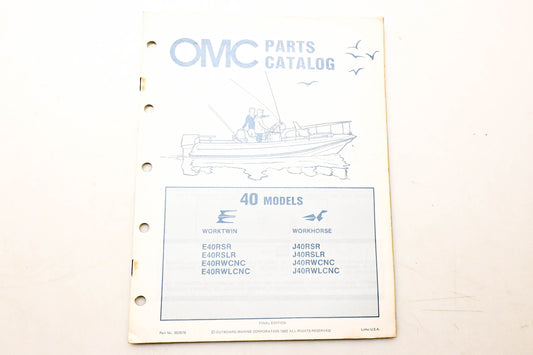 OMC 392978 Parts Catalog 40 Models