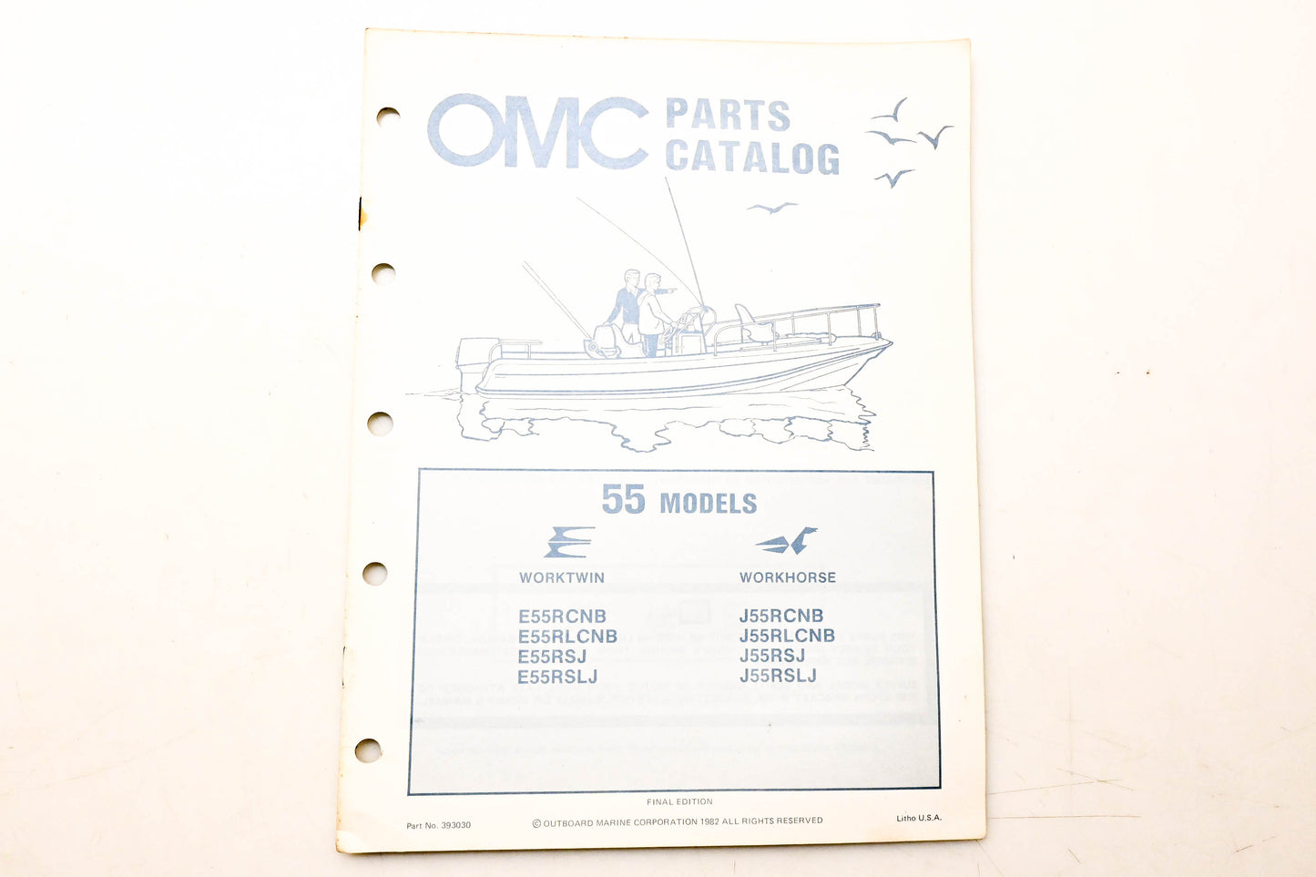 OMC 393030 Parts Catalog 55 Models