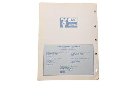 OMC 392973 Parts Catalog 50/60 Models
