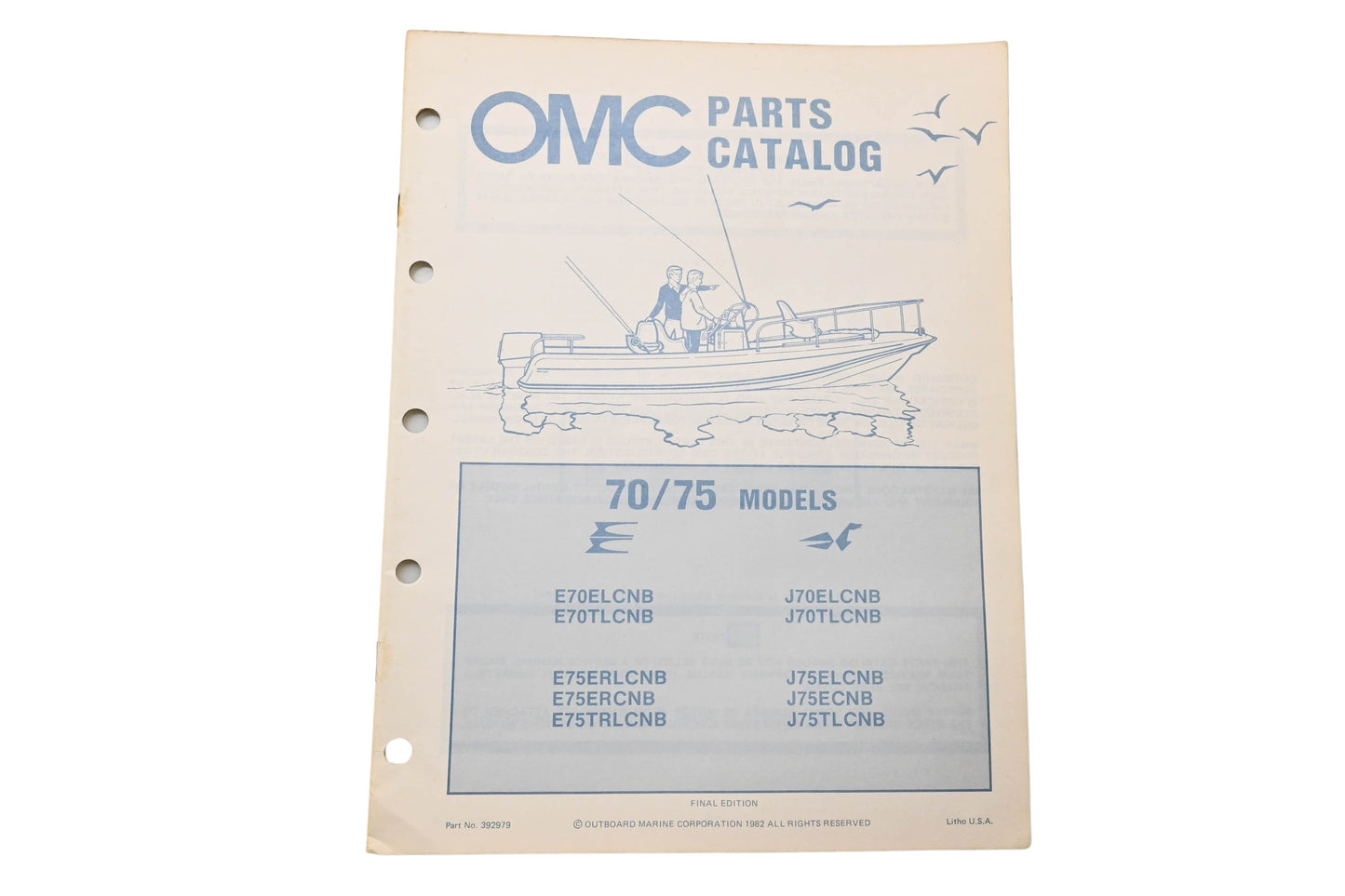 OMC 392979 Parts Catalog 70/75 Models