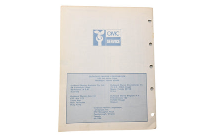 OMC 392979 Parts Catalog 70/75 Models