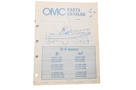 OMC 392980 Parts Catalog V-4 Models