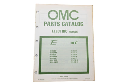OMC 392296 Parts Catalog Electric Models