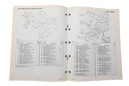 OMC 392296 Parts Catalog Electric Models