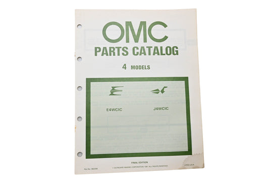 OMC 392298 Parts Catalog 4 Models