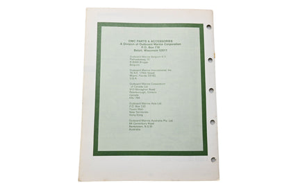 OMC 392302 Parts Catalog 20/25 Models