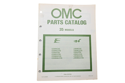 OMC 392695 Parts Catalog 35 Models