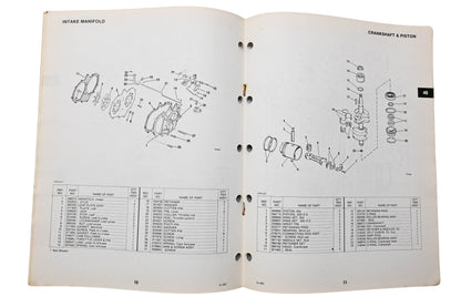 OMC 392505 Parts Catalog 40 Models