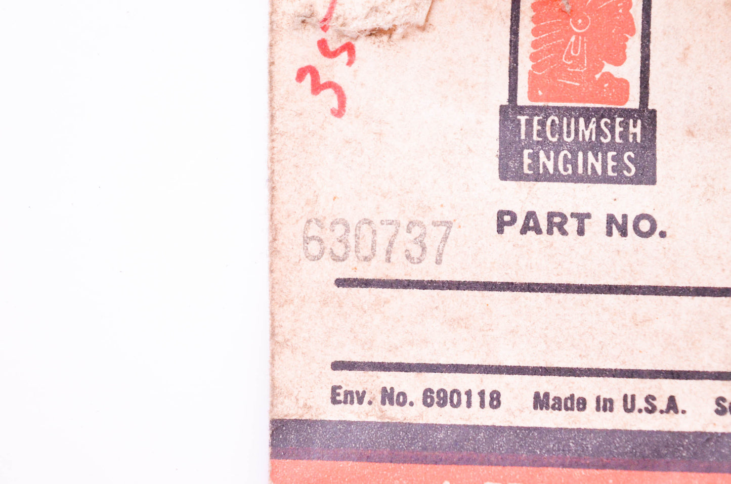New OEM Tecumseh 630737 Carburetor Needle NOS
