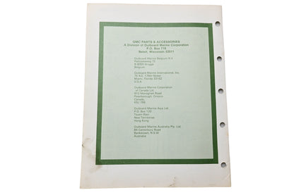 OMC 392304 Parts Catalog 50/55/60 Models