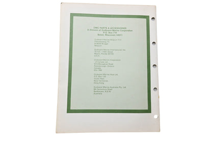 OMC 392305 Parts Catalog 70/75 Models
