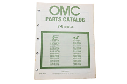 OMC 392307 Parts Catalog V-6 Models