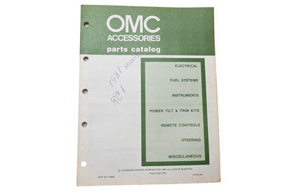 OMC 173840 Parts Catalog Accessories