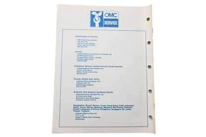OMC 395668 Parts Catalog 2 Models
