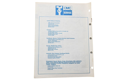 OMC 395669 Parts Catalog 4 Models