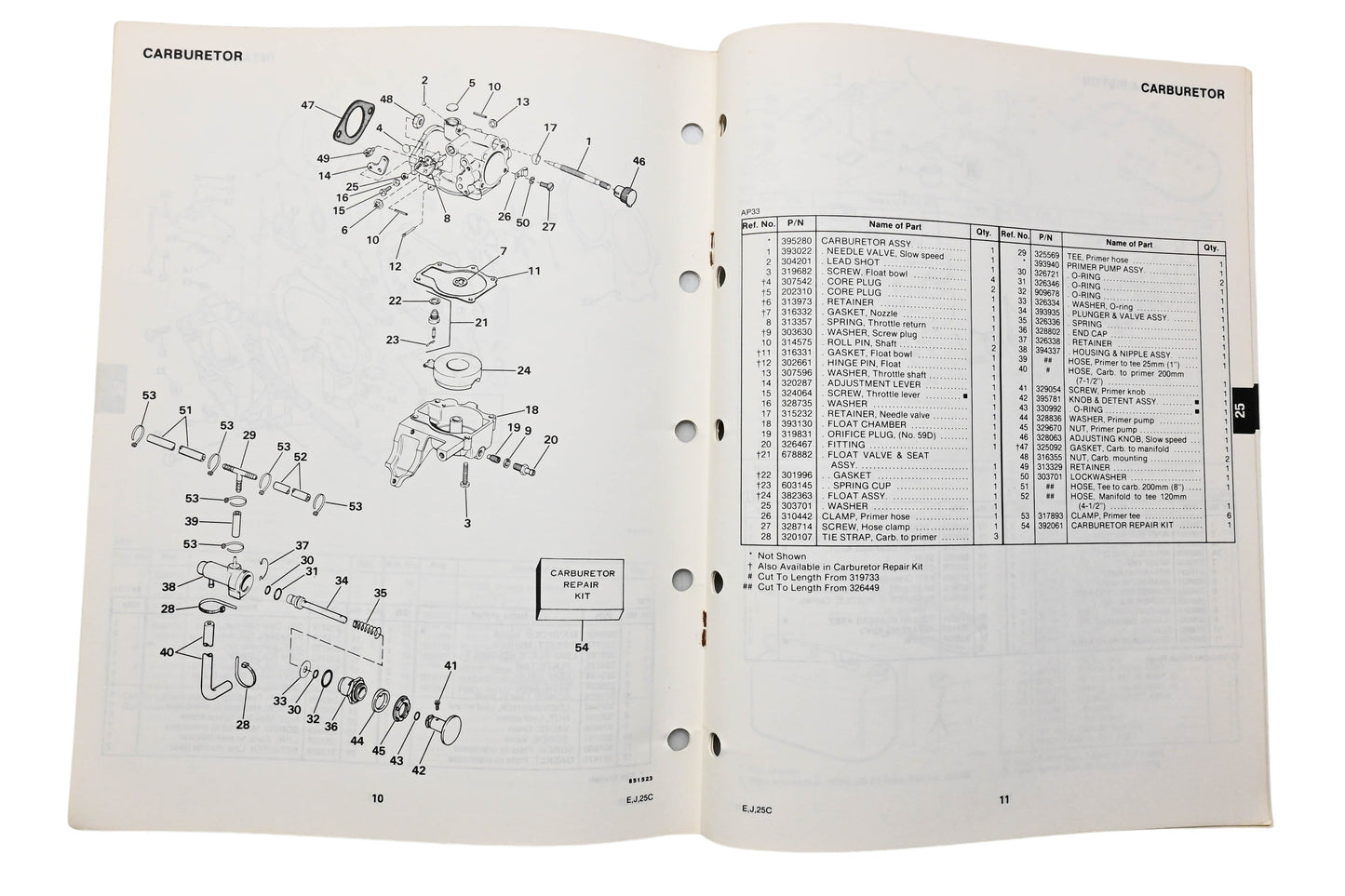 OMC 395672 Parts Catalog 9.9/15 Models
