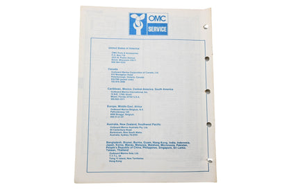 OMC 395672 Parts Catalog 9.9/15 Models