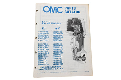 OMC 395673 Parts Catalog 20/25 Models