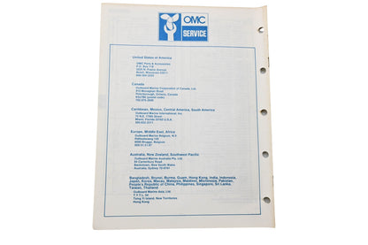 OMC 395673 Parts Catalog 20/25 Models