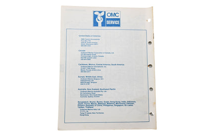 OMC 395674 Parts Catalog 30/35 Models