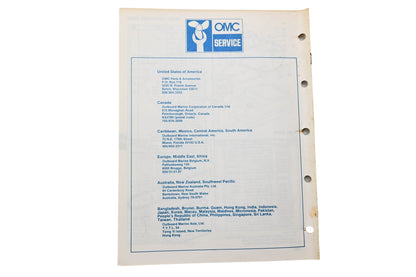 OMC 395675 Parts Catalog 40 Models
