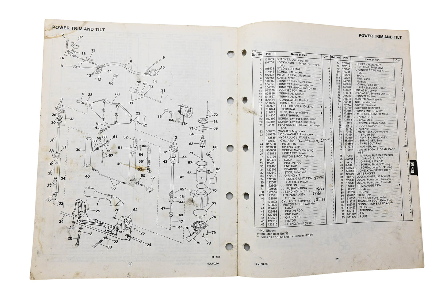 OMC 395676 Parts Catalog 50/60 Models