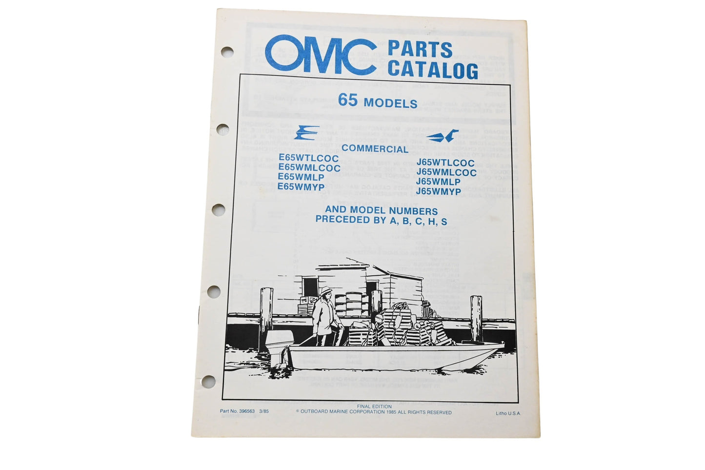OMC 396563 Parts Catalog 65 Models