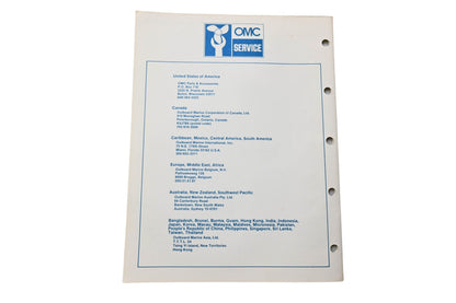 OMC 395679 Parts Catalog 70/75 Models