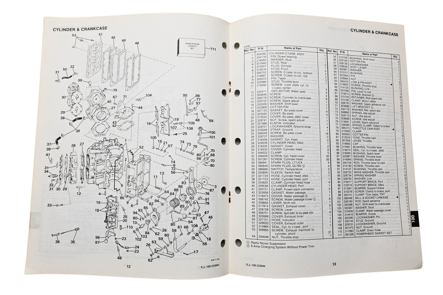 OMC 395681 Parts Catalog 100 Models