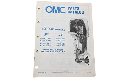 OMC 395682 Parts Catalog 120/140 Models