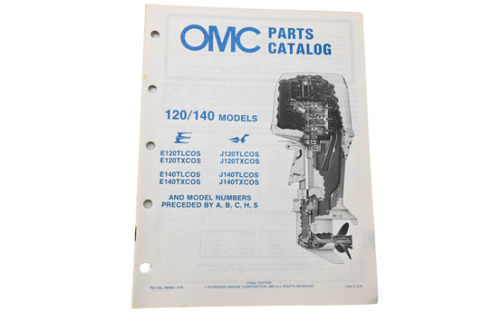 OMC 395682 Parts Catalog 120/140 Models