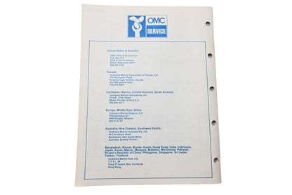 OMC 395682 Parts Catalog 120/140 Models