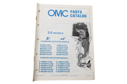 OMC 395687 Parts Catalog 3.6 Models