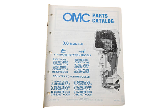 OMC 395687 Parts Catalog 3.6 Models