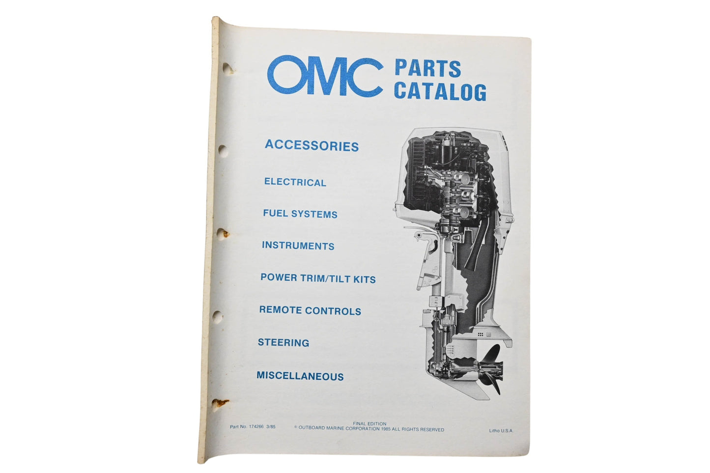 OMC 174266 Parts Catalog Accessories