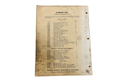 Evinrude 270-6-56-8M 1954 Parts List Evinrude Lightwin Ducktwin Models 3018 3019 3020