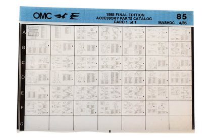 OMC MABHDC 1985 Final Edition Accessory Parts Catalog Microfiche